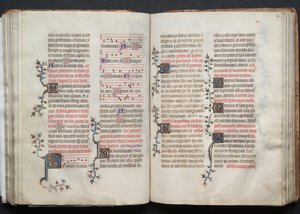 O Missal Gotha: Fol. 68r, Texto, c. 1375. de Master of the Boqueteaux