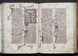 O Missal Gotha: Fol. 76v, A Ascensão, c. 1375.