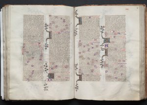 O Missal Gotha: Fol. 79v, Texto, c. 1375. de Master of the Boqueteaux