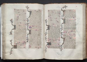 O Missal Gotha: Fol. 81r, Texto, c. 1375. de Master of the Boqueteaux