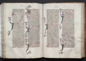 O Missal Gotha: Fol. 81v, Texto, c. 1375. de Master of the Boqueteaux