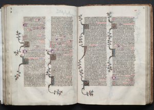 O Missal Gotha: Fol. 84r, Texto, c. 1375. de Master of the Boqueteaux