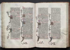 O Missal Gotha: Fol. 87r, Texto , c. 1375. de Master of the Boqueteaux