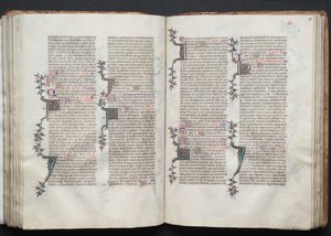 O Missal Gotha: Fol. 93r, Texto, c. 1375. de Master of the Boqueteaux