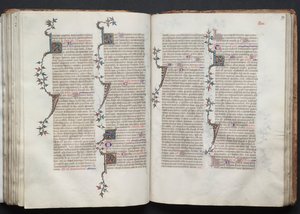 O Missal Gotha: Fol. 99r, Texto, c. 1375. de Master of the Boqueteaux