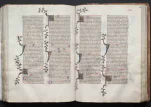 O Missal Gotha: Fol. 99v, Texto, c. 1375.