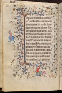 Horas de Carlos o Nobre, rei de Navarra (1361-1425): fol. 15v, Texto de Master of the Brussels Initials and Associates