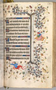 Horas de Carlos o Nobre, rei de Navarra (1361-1425): fol. 189r, Texto de Master of the Brussels Initials and Associates