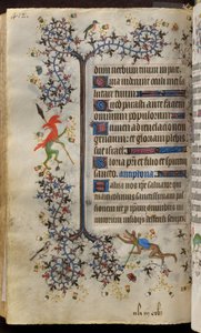 Horas de Carlos o Nobre, rei de Navarra (1361-1425): fol. 200v, Texto de Master of the Brussels Initials and Associates