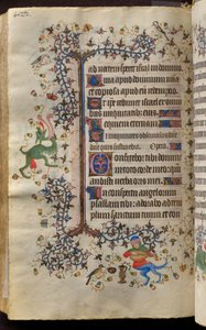 Horas de Carlos o Nobre, rei de Navarra (1361-1425): fol. 205v, Texto de Master of the Brussels Initials and Associates