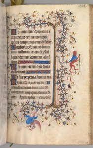 Horas de Carlos o Nobre, rei de Navarra (1361-1425): fol. 216r, Texto de Master of the Brussels Initials and Associates
