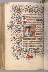 Horas de Carlos o Nobre, rei de Navarra (1361-1425): fol. 262v, Texto de Master of the Brussels Initials and Associates