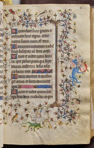 Horas de Carlos o Nobre, rei de Navarra (1361-1425): fol. 41r, Texto de Master of the Brussels Initials and Associates