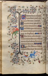 Horas de Carlos o Nobre, rei de Navarra (1361-1425): fol. 76v, Texto de Master of the Brussels Initials and Associates