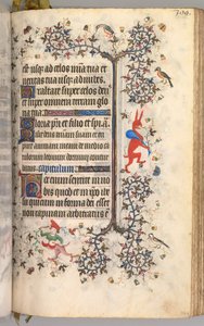 Horas de Carlos Nobre, rei de Navarra 1361-1425: fol. 194r, Texto, c. 1405 de Master of the Brussels Initials and Associates