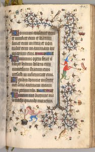 Horas de Carlos Nobre, rei de Navarra 1361-1425: fol. 198r, Texto, c. 1405