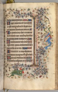 Horas de Carlos Nobre, rei de Navarra 1361-1425: fol. 206r, Texto, c. 1405 de Master of the Brussels Initials and Associates
