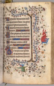 Horas de Carlos Nobre, rei de Navarra 1361-1425: fol. 209r, Texto, c. 1405 de Master of the Brussels Initials and Associates