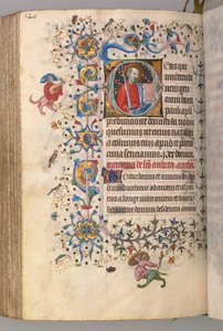 Horas de Carlos Nobre, rei de Navarra 1361-1425: fol. 264v, São Paulo, c. 1405 de Master of the Brussels Initials and Associates