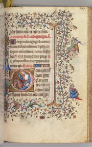 Horas de Carlos Nobre, rei de Navarra 1361-1425, fol. 278r, São Jorge, c. 1405 de Master of the Brussels Initials and Associates