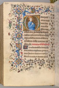 Horas de Carlos Nobre, rei de Navarra 1361-1425, fol. 291v, Texto, c. 1405 de Master of the Brussels Initials and Associates