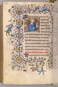 Horas de Carlos Nobre, rei de Navarra 1361-1425, fol. 296v, Santa Maria Madalena, c. 1405