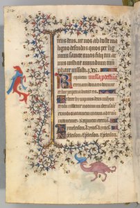 Horas de Carlos Nobre, rei de Navarra 1361-1425, fol. 321v, Busto da Morte, c. 1405 de Master of the Brussels Initials and Associates
