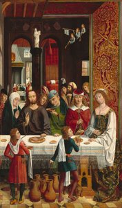 The Marriage at Cana, c. 14951497. de Master of the Catholic Kings