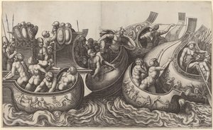 Batalha Naval de Master of the Die after Giulio Romano