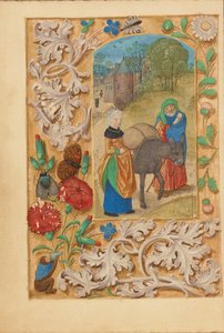 A fuga para o Egito de Master of the Dresden Prayer Book