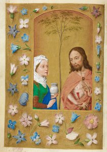 O Homem de Dores e Maria Madalena. de Master of the Dresden Prayer Books