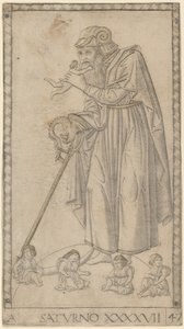 Saturno (Saturno) de Master of the E Series Tarocchi