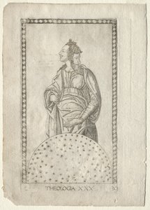 Teologia do Tarocchi, série C: Liberal Arts,  30, antes de 1467. de Master of the E Series Tarocchi