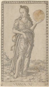 Urânia de Master of the E Series Tarocchi