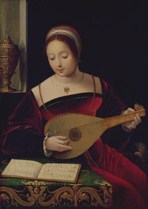 Maria Madalena Tocando o alaúde
