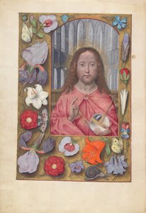 Horas da rainha Isabel, a católica, rainha da Espanha: Fol. 14v, Salvator Mundi, c. 1500. de Master of the First Prayerbook of Maximillian