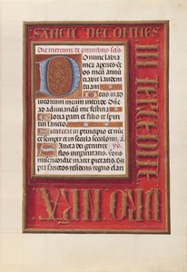 Horas da rainha Isabel, a católica, rainha da Espanha: Fol. 38r, c. 1500. de Master of the First Prayerbook of Maximillian