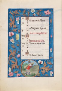 Horas da rainha Isabel, a Católica, rainha de Espanha:  Fol. 8v, julho de Master of the First Prayerbook of Maximillian