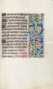 Livro de Horas de Uso de Rouen: fol. 107r, c. 1470 de Master of the Geneva Latini