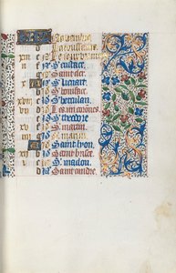 Livro de Horas de Uso de Rouen: fol. 111r, c. 1470 de Master of the Geneva Latini