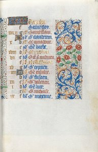Livro de Horas de Uso de Rouen: fol. 12r, c. 1470 de Master of the Geneva Latini