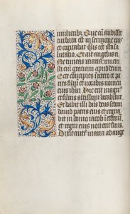 Livro de Horas de Uso de Rouen: fol. 15v, c. 1470 de Master of the Geneva Latini
