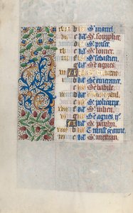 Livro de Horas de Uso de Rouen: fol. 1v, c. 1470