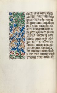 Livro de Horas de Uso de Rouen: fol. 25v, c. 1470 de Master of the Geneva Latini