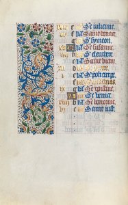 Livro de Horas de Uso de Rouen: fol. 2v, c. 1470 de Master of the Geneva Latini