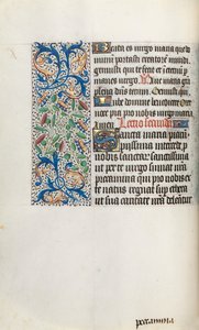 Livro de Horas de Uso de Rouen: fol. 35v, c. 1470 de Master of the Geneva Latini