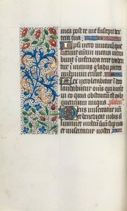 Livro de Horas de Uso de Rouen: fol. 40v, c. 1470 de Master of the Geneva Latini