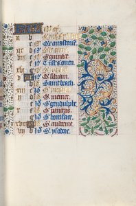 Livro de Horas de Uso de Rouen: fol. 5r, c. 1470 de Master of the Geneva Latini