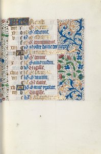 Livro de Horas de Uso de Rouen: fol. 8r, c. 1470 de Master of the Geneva Latini