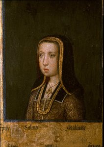 Retrato de Margarita da Áustria, em 1494 (pintura sobre madeira) de Master of the Guild of Saint George